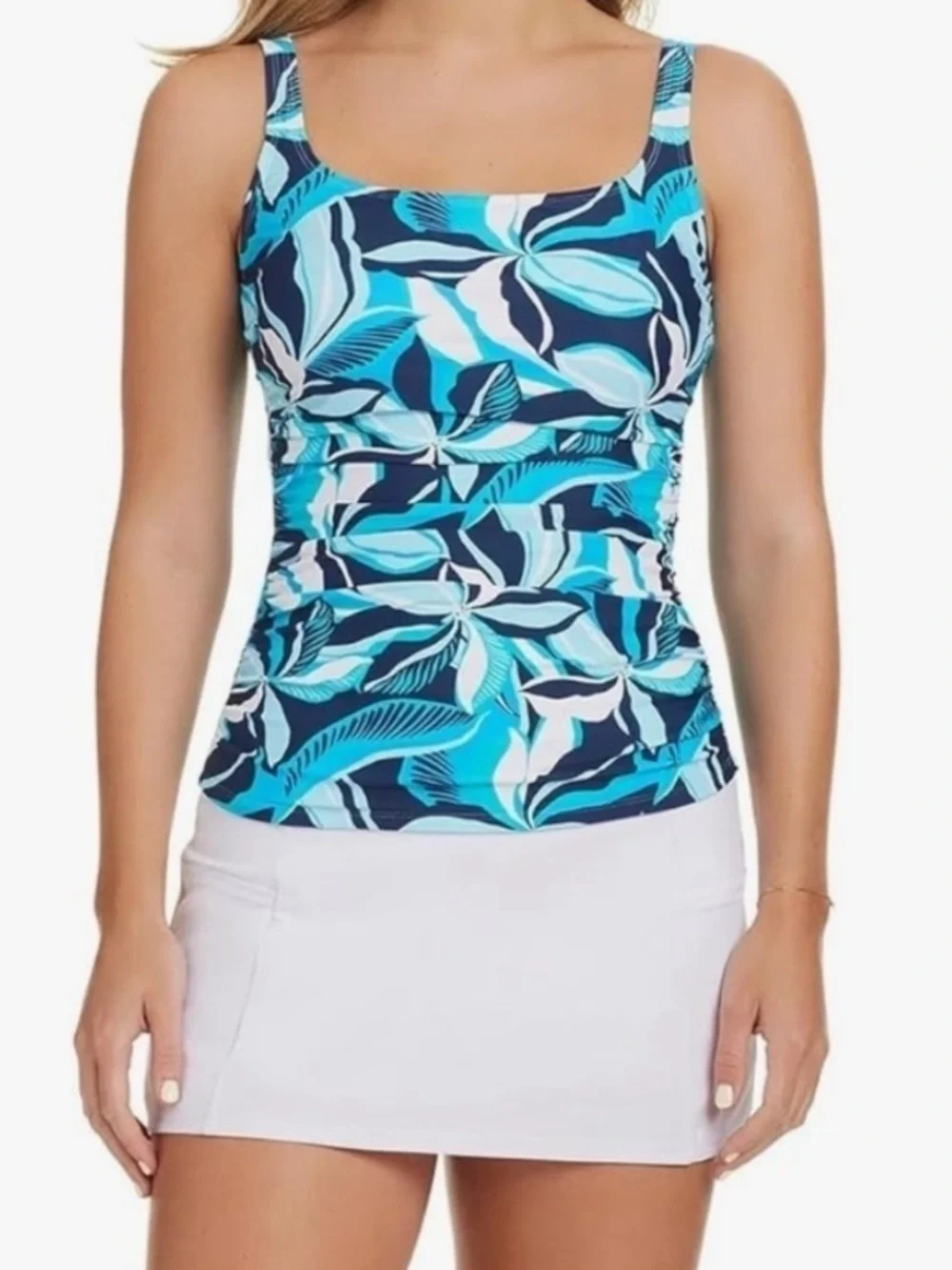 Ellen Tracy 2-piece swim tankini and skort